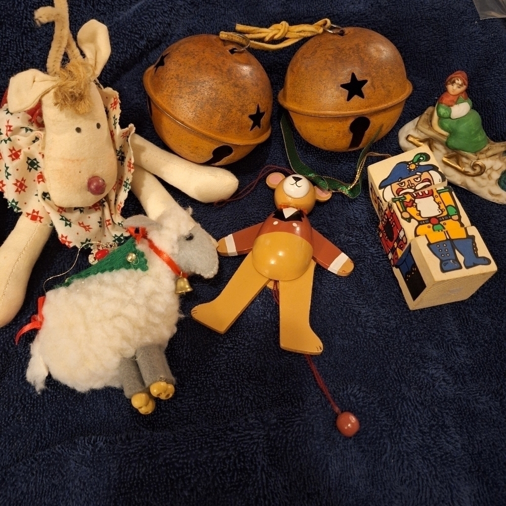 Small Lot Christmas Holiday Decorations Jingle Bells